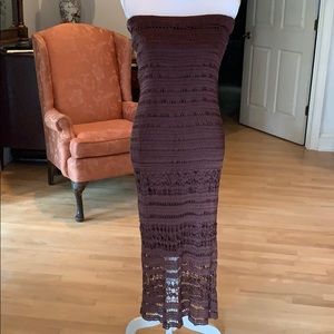 Vintage Chico’s Crochet Strapless Dress/Maxi Skirt